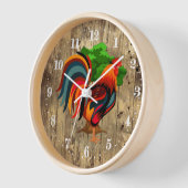 Kute country roster Large Clock (Hoek)