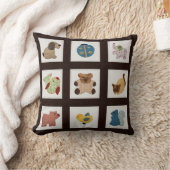 Kute country Style Baby Animals Quilt Kussen (Deken)