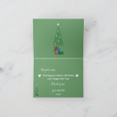 Kute Couple Merry Kerstmis met een I-liefdeskaart Feestdagen Kaart (Binnen)