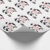 Kute Cow-Cartoon Cadeaupapier (Hoek)