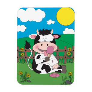 Kute Cow-Cartoon Magneet