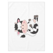 Kute Cow-Cartoon Tafelkleed (Voorkant)
