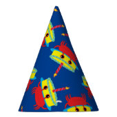 Kute Crab Beach 1st Birthday Party Feesthoedjes (Rechts)