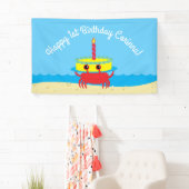 Kute Crab Beach 1st Birthday Party Spandoek (Insitu)