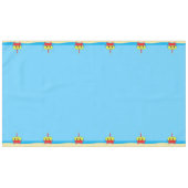 Kute Crab Beach 1st Birthday Party Tafelkleed (Voorkant (Horizontaal))