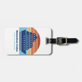 Kute cruise Ship Family Trip Sunset Personated Bagagelabel (Voorkant horizontaal)