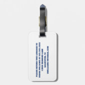 Kute cruise Ship Family Trip Sunset Personated Bagagelabel (Achterkant verticaal)