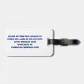 Kute cruise Ship Family Trip Sunset Personated Bagagelabel (Achterkant horizontaal)