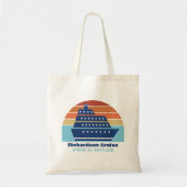 Kute cruise Ship Family Trip Sunset Personated Tote Bag (Voorkant)