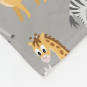 Kute cudly Baby Giraffe en Zebra aangepaste kleur Fleece Deken (Hoek)