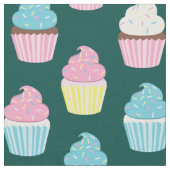 Kute cupcakes Kinder bakkerijbehandelingen Stof (Close Up)