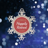 Kute Custom Revermoeid kerstversiering Tin Sneeuwvlok Ornament