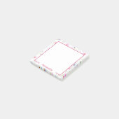 Kute Dagen Roze Blauwe Floral Flowers Post-it® Notes (Schuin)