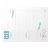 Kute Daily Planner Notitieblok (Voorkant)