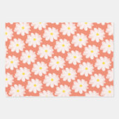 Kute daisy flower florale kleur inpakpapier vel (Voorkant 3)
