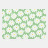 Kute daisy flower florale kleur inpakpapier vel (Voorkant)