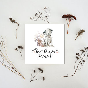 Kute Dalmatiaanse puppy met geratificeerde citaat Kaart