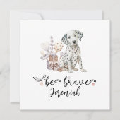 Kute Dalmatiaanse puppy met geratificeerde citaat  Kaart (Voorkant)