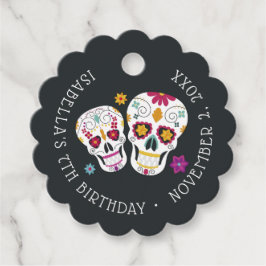 Kute Day of the Dead Sugar Skulls Bedankjes Labels