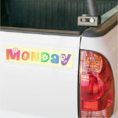 Kute Day of the Week Maandag Bumpersticker (Op Truck)