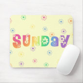Kute Day of the Week Sunday Muismat (Met muis)
