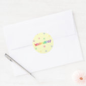 Kute Day of the Week Woensdag Ronde Sticker (Envelop)