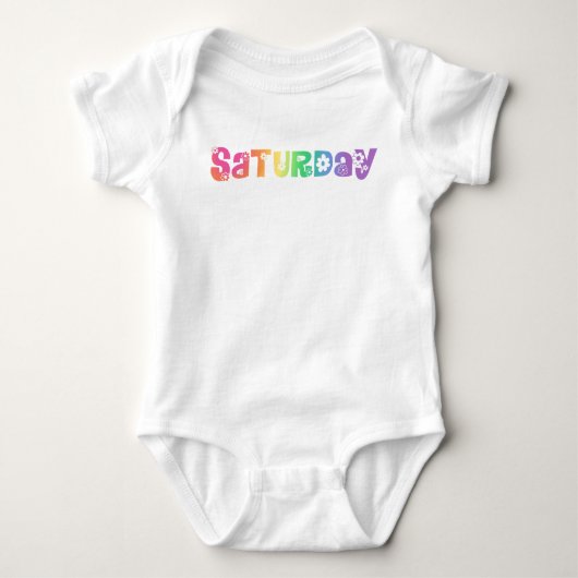 Kute Day of the Week Zaterdag Romper (Voorkant)