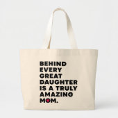 Kute Design Expression Text voor Moederdag Grote Tote Bag (Voorkant)