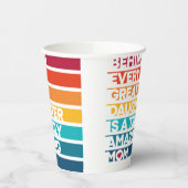 Kute Design Expression Text voor Moederdag Papieren Bekers (Links)