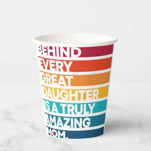 Kute Design Expression Text voor Moederdag Papieren Bekers (Voorkant)