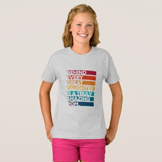 Kute Design Expression Text voor Moederdag T-shirt (Voorkant volledig)