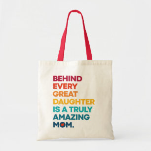 Kute Design Expression Text voor Moederdag Tote Bag
