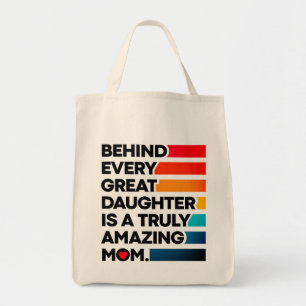 Kute Design Expression Text voor Moederdag Tote Bag