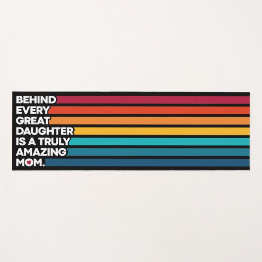 Kute Design Expression Text voor Moederdag Yogamat (Voorkant (horizontaal))