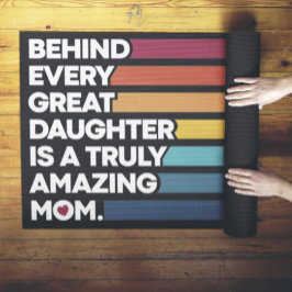 Kute Design Expression Text voor Moederdag Yogamat