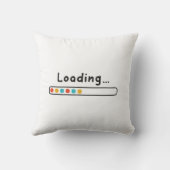 Kute Design Pa Jokes Loading for Vaderdag Kussen (Achterkant)
