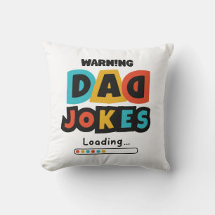 Kute Design Pa Jokes Loading for Vaderdag Kussen