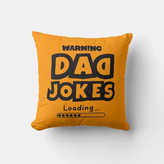 Kute Design Pa Jokes Loading for Vaderdag Kussen (Voorkant)
