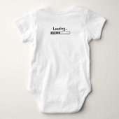Kute Design Pa Jokes Loading for Vaderdag Romper (Achterkant)
