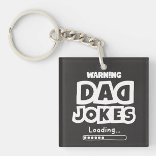 Kute Design Pa Jokes Loading for Vaderdag Sleutelhanger