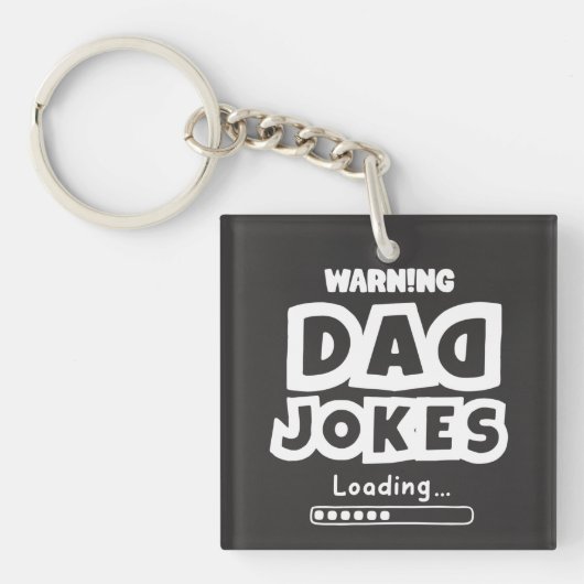 Kute Design Pa Jokes Loading for Vaderdag Sleutelhanger (voorkant)