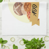 Kute dessert Brood bakkerij, aangepaste naam Theedoek (Gevouwen)