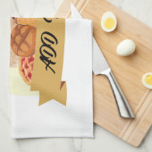 Kute dessert Brood bakkerij, aangepaste naam Theedoek (Quarter Fold)