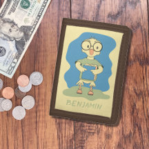 Kute deuken met Book Kind Brown Wallet