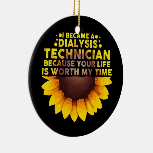 Kute dialyse-technicus voor mannen keramisch ornament (Rechts)