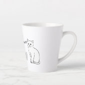 Kute die je bij Hallo katten had met hart Latte Mok (Rechts)