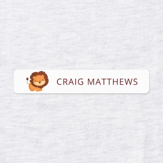 Kute dieren Aangepaste persoonlijke naam Kleding Labels (Design 1)