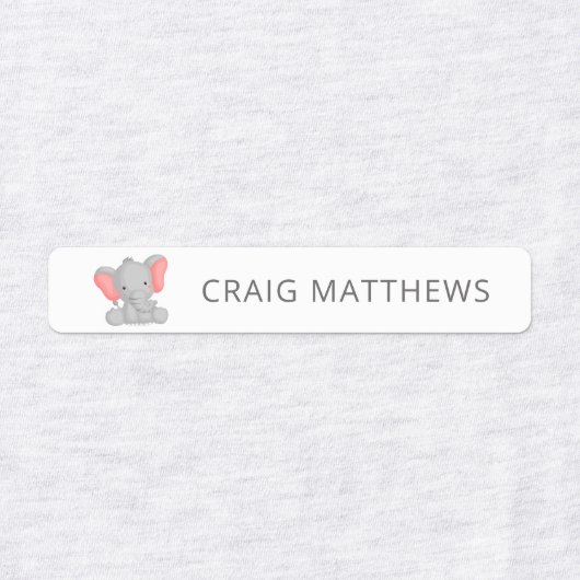Kute dieren Aangepaste persoonlijke naam Kleding Labels (Design 2)