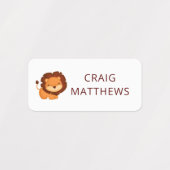 Kute dieren Aangepaste persoonlijke naam Kleding Labels (Design 1)