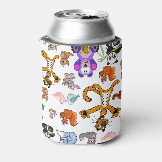 Kute dieren blikjeskoeler (Blikje Achterkant)